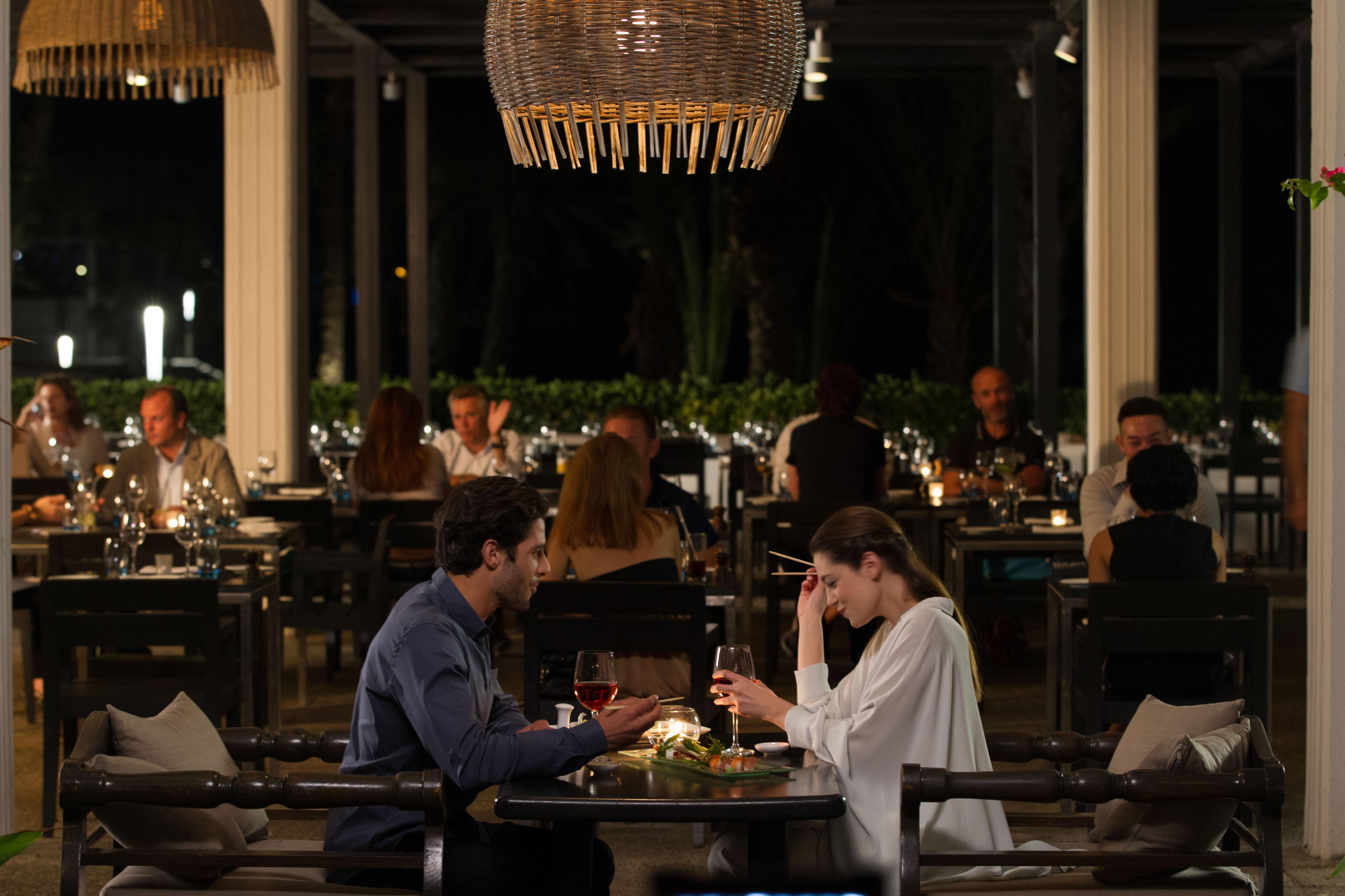 Almyra Hotel Paphos Kültér fotó The restaurant at the Four Seasons Hotel